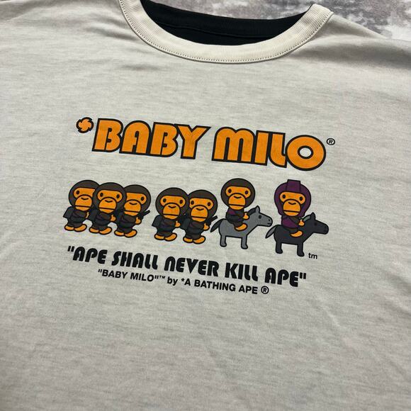 Authentic Bape 2000's Baby Milo Reversible Tee XL - Picture 2 of 9